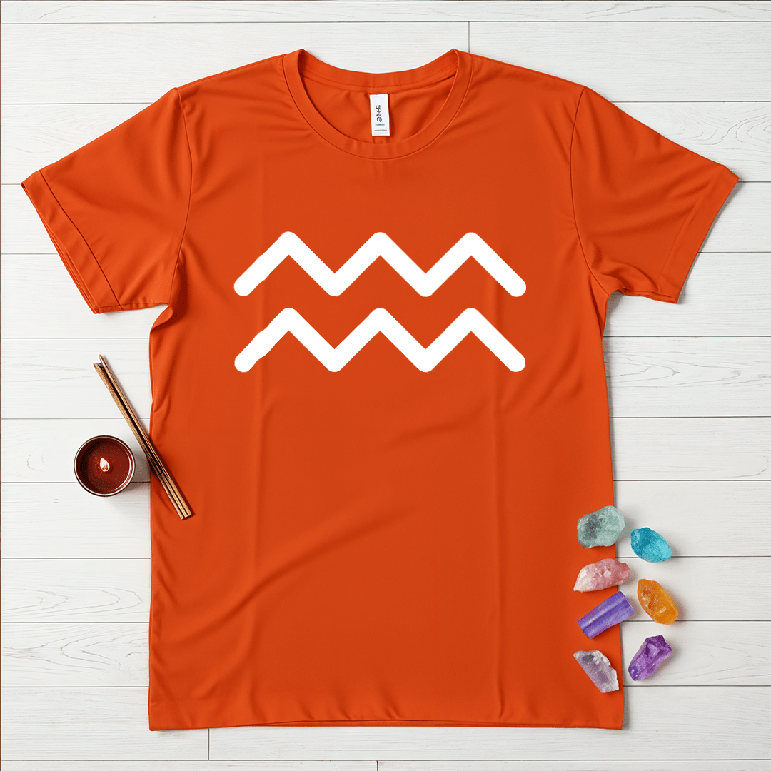 Aquarius Symbol Minimalist T-Shirt