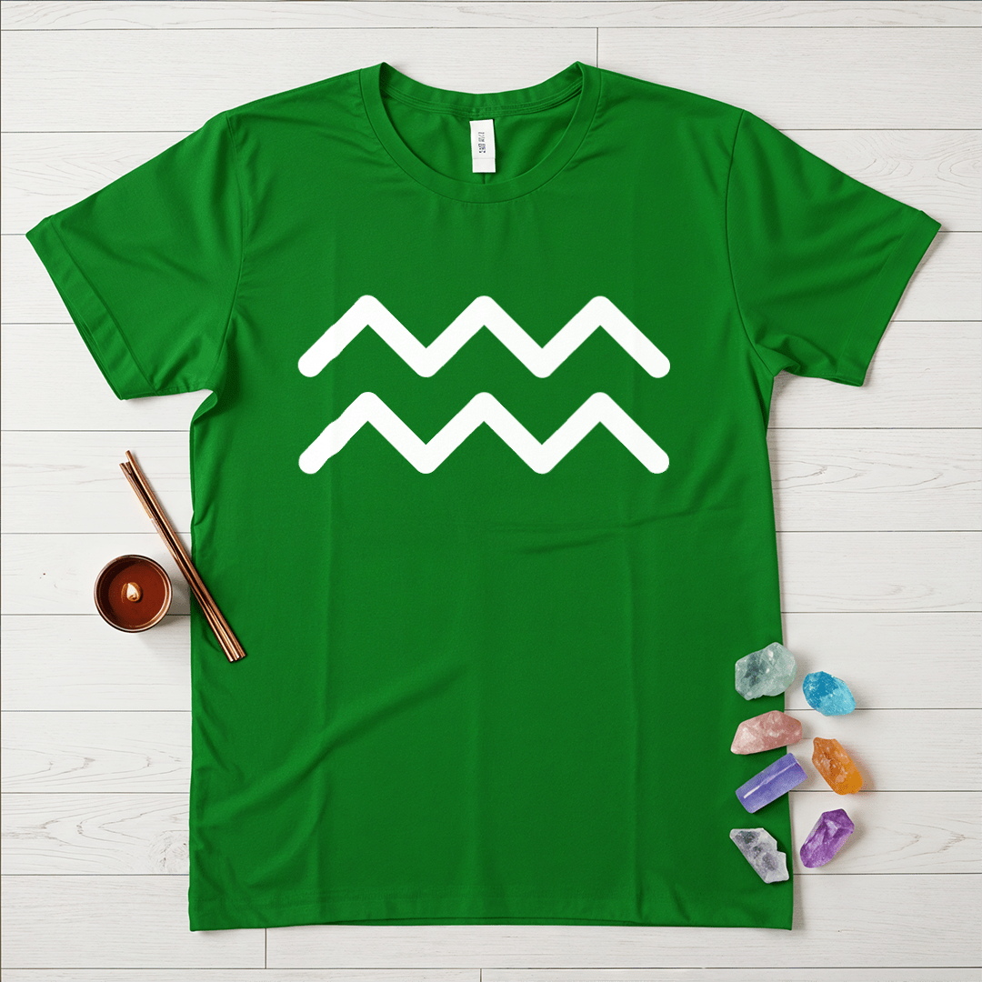Aquarius Symbol Minimalist T-Shirt