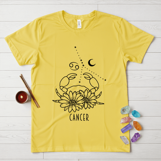 Cancer Floral Symbol T-Shirt