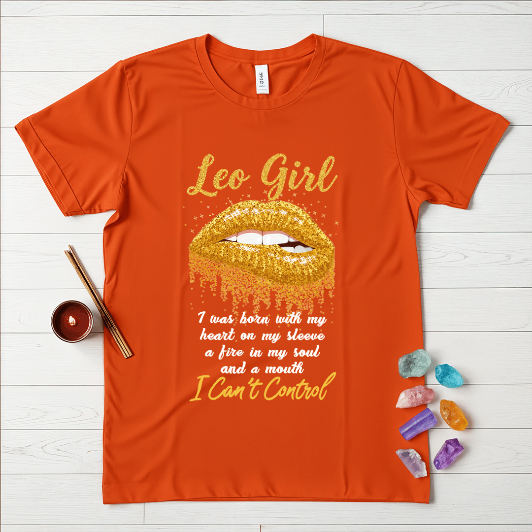 Leo Girls Golden Lips T-Shirt