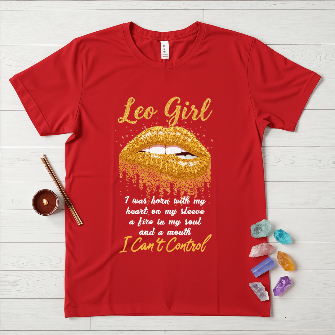 Leo Girls Golden Lips T-Shirt