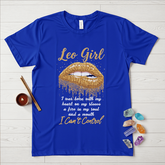 Leo Girls Golden Lips T-Shirt