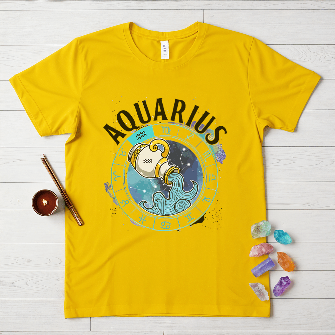 Mystical Aquarius Zodiac T-Shirt