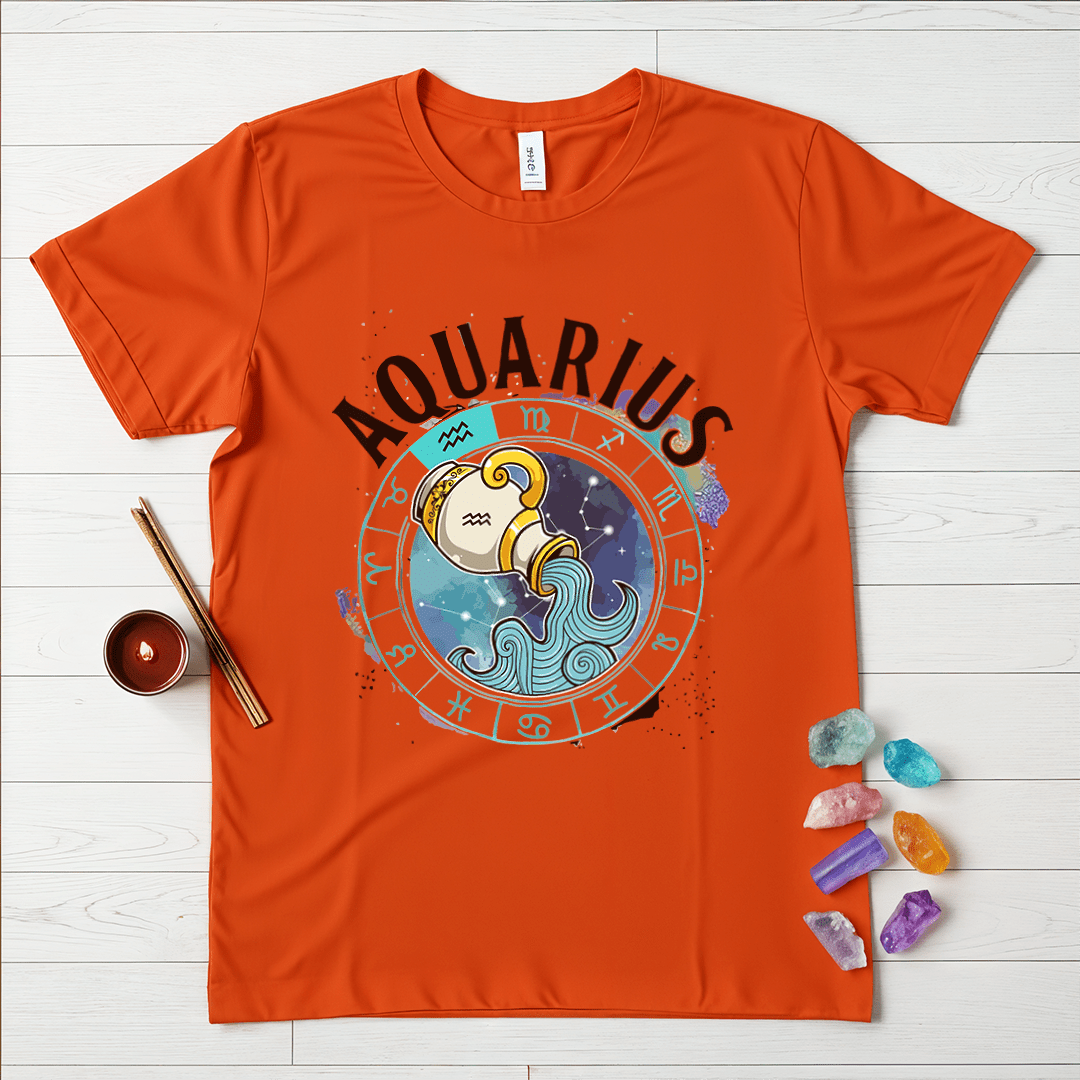 Mystical Aquarius Zodiac T-Shirt