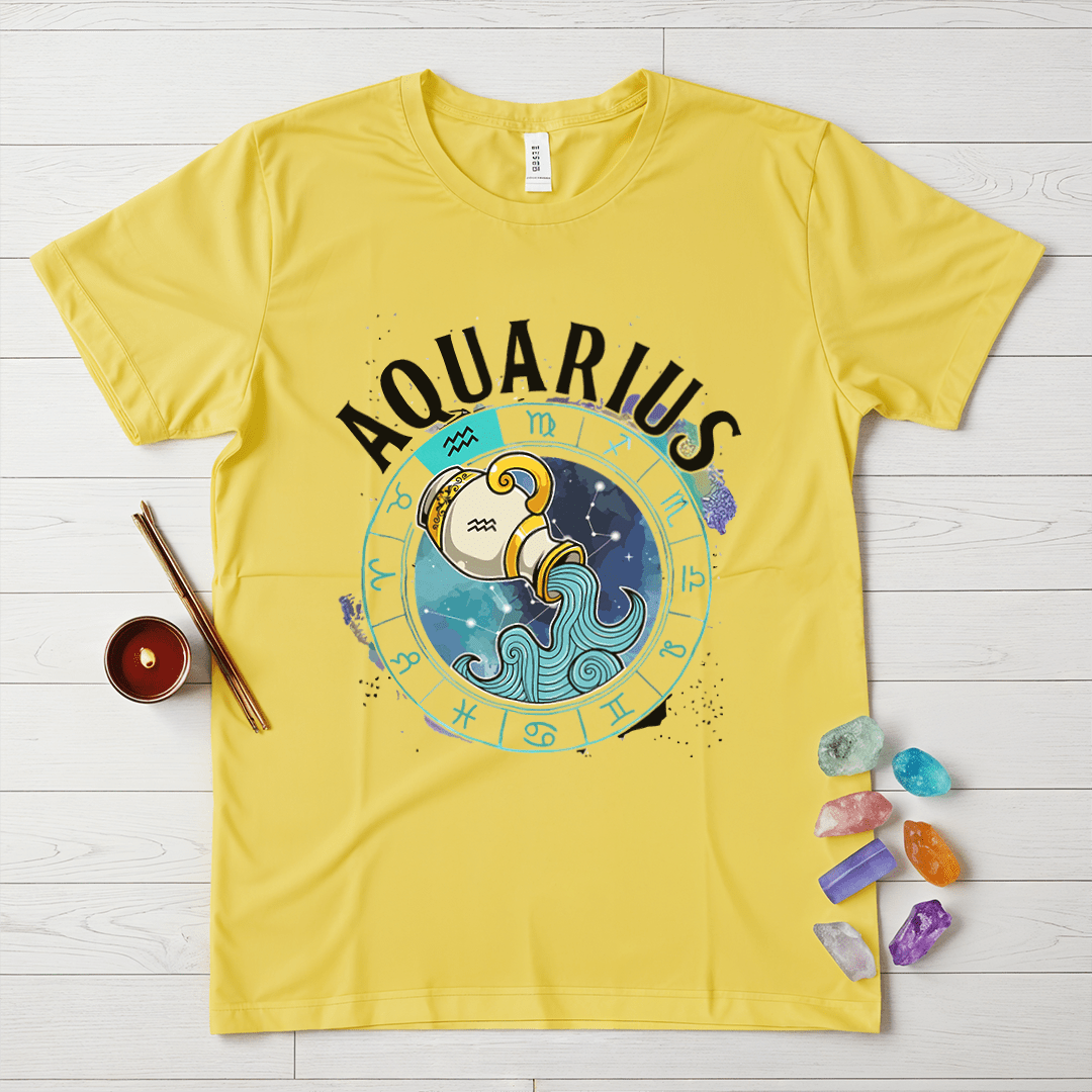 Mystical Aquarius Zodiac T-Shirt