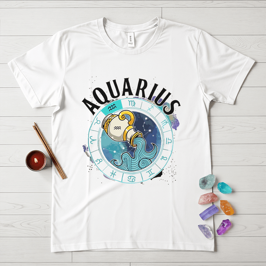 Mystical Aquarius Zodiac T-Shirt