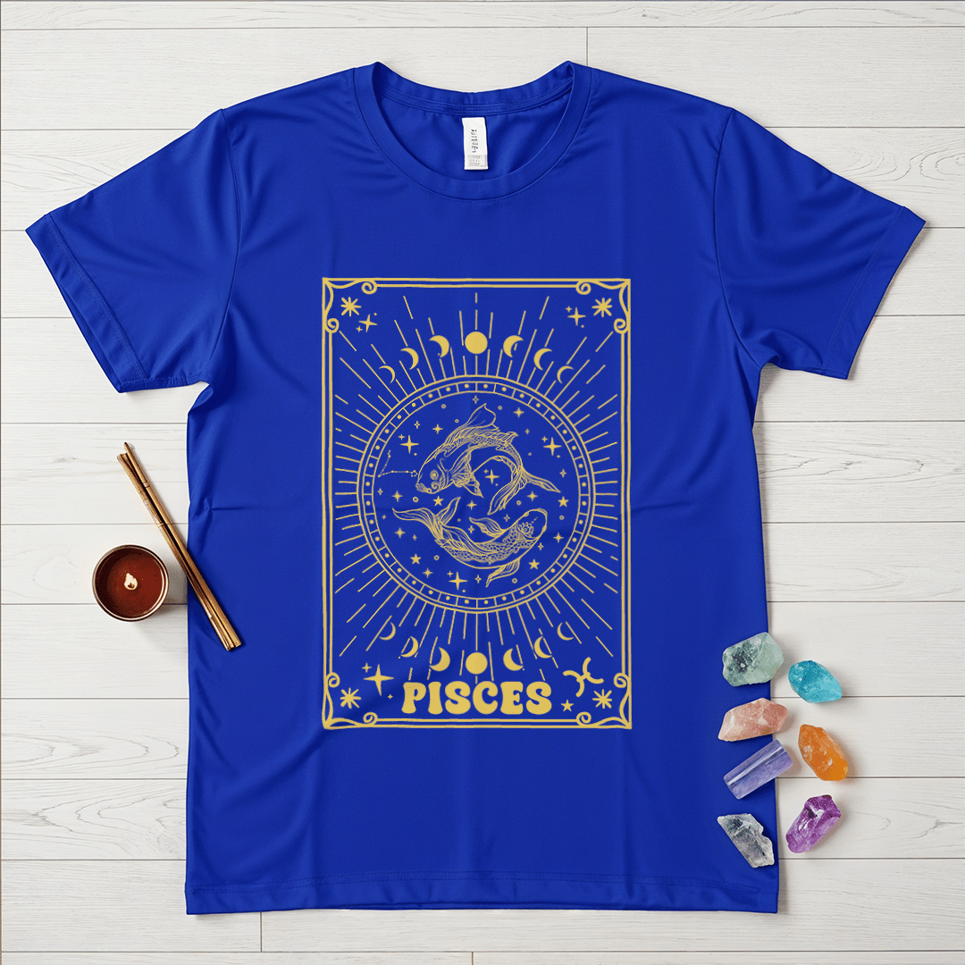 Pisces Symbol In Gold T-Shirt