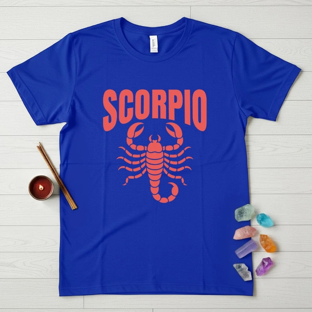 Scorpio Zodiac T-Shirt – Bold Scorpion Arch