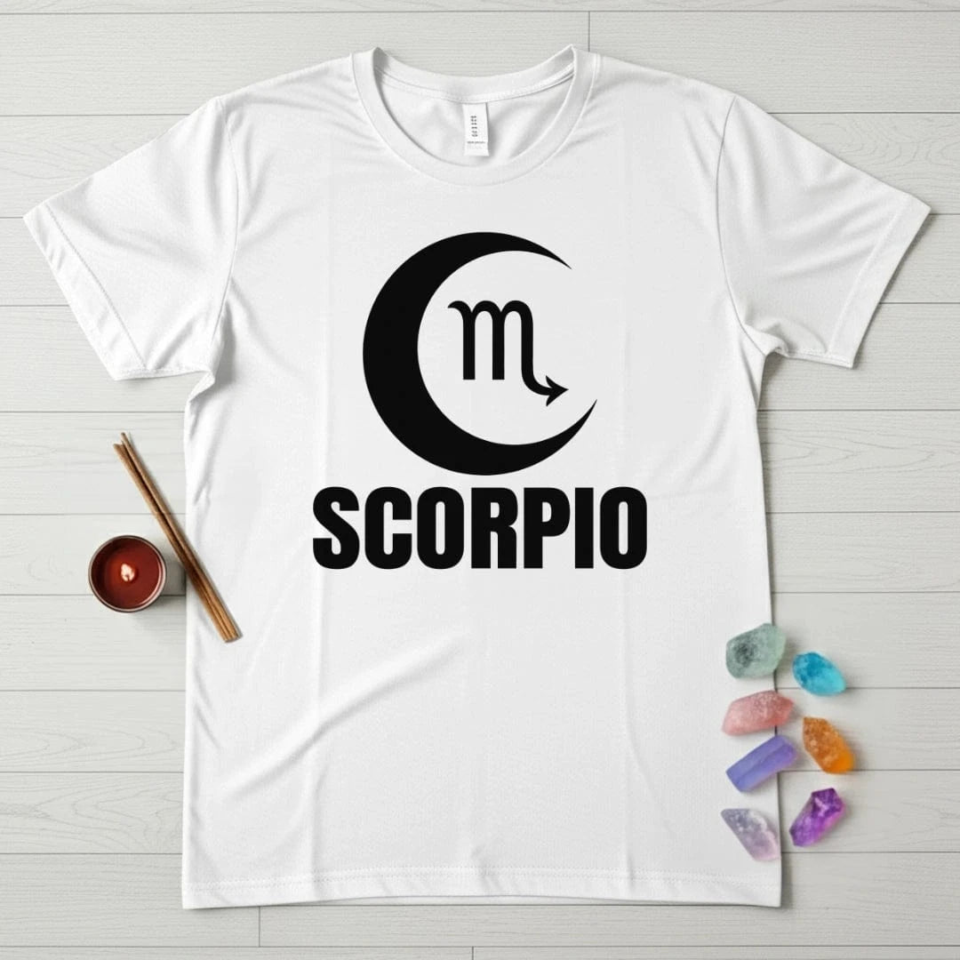 Scorpio Zodiac T-Shirt – Crescent Moon