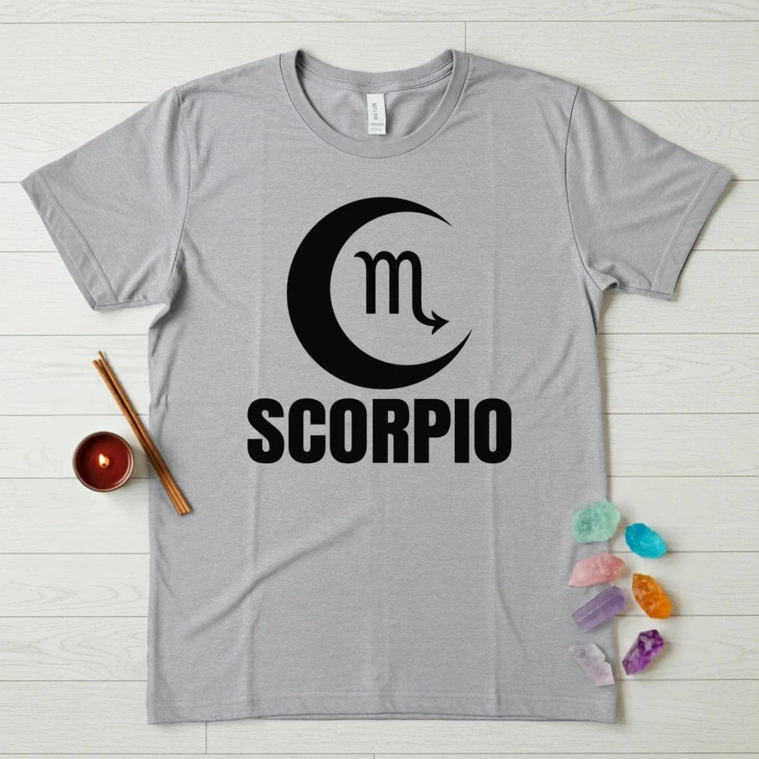 Scorpio Zodiac T-Shirt – Crescent Moon