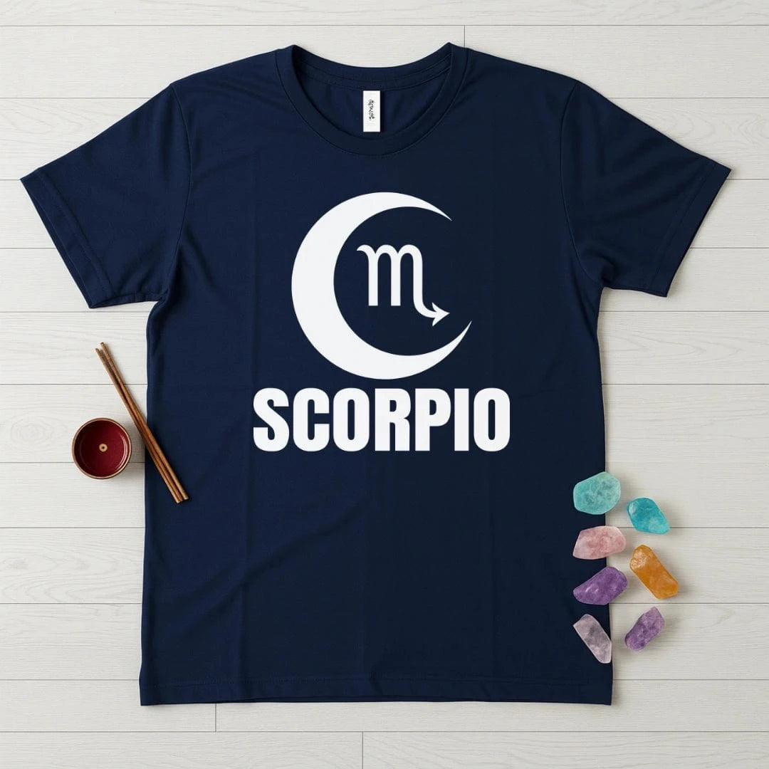 Scorpio Zodiac T-Shirt – Crescent Moon
