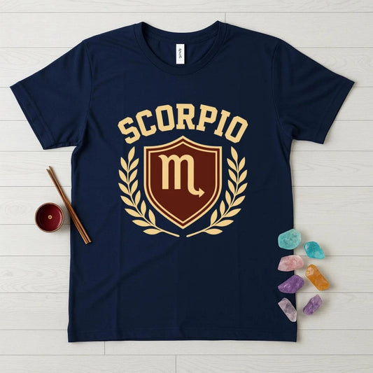 Scorpio Zodiac T-Shirt – Crest Shield