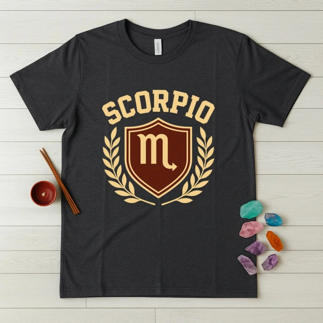 Scorpio Zodiac T-Shirt – Crest Shield