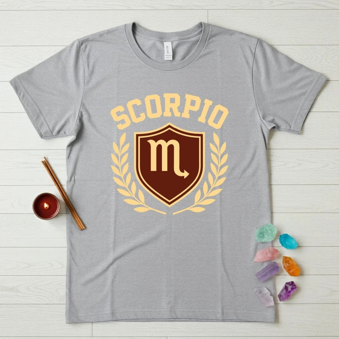 Scorpio Zodiac T-Shirt – Crest Shield