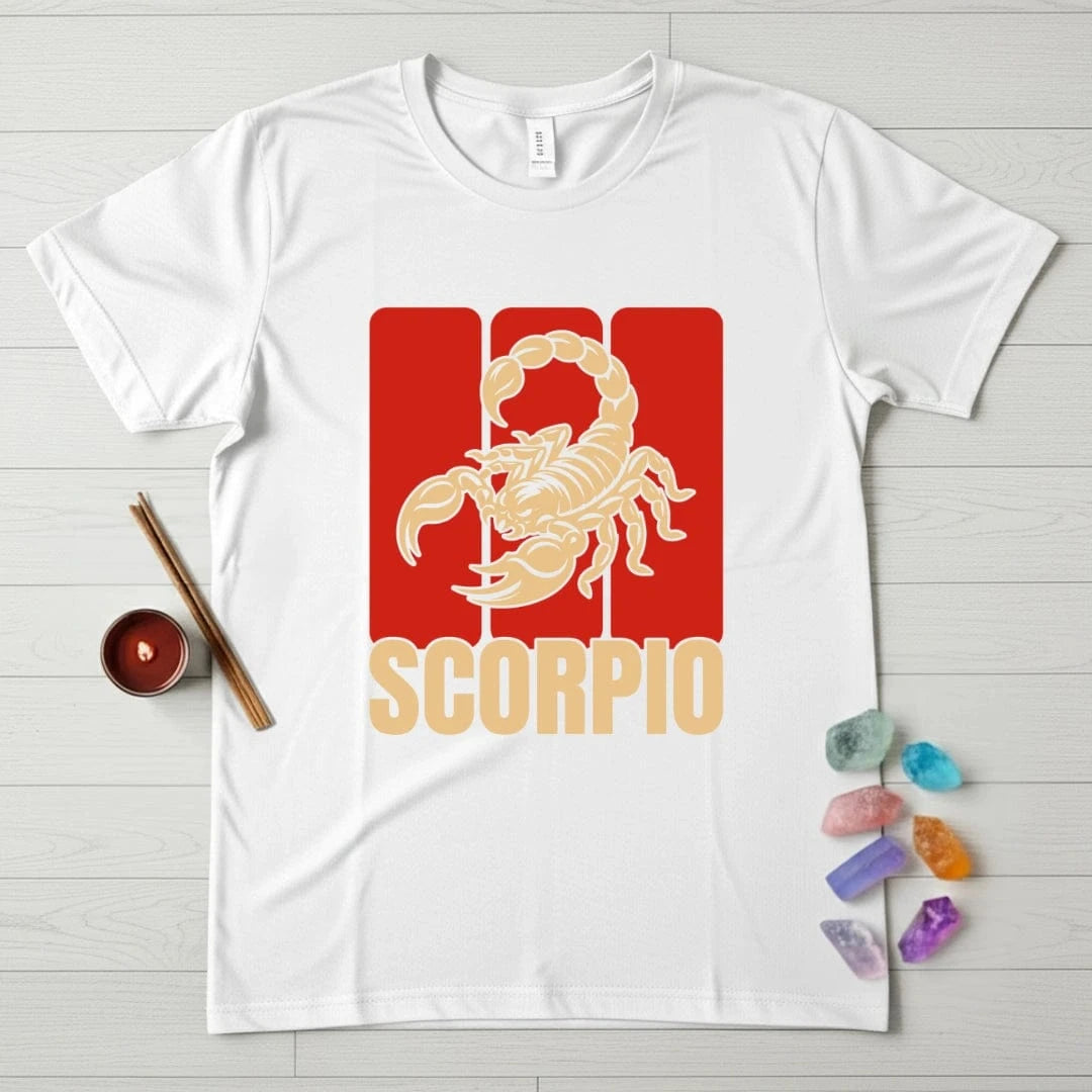 Scorpio Zodiac T-Shirt – Panel Scorpion