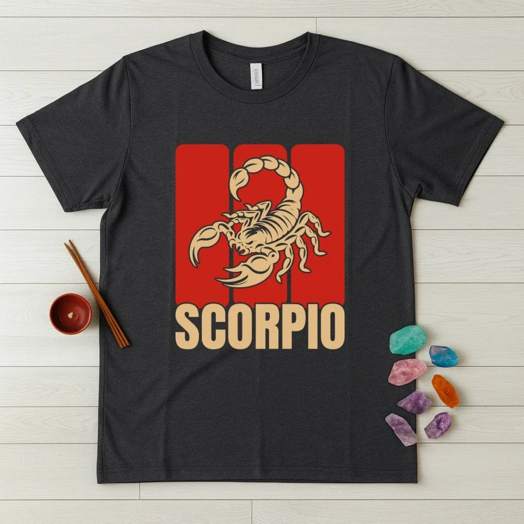 Scorpio Zodiac T-Shirt – Panel Scorpion