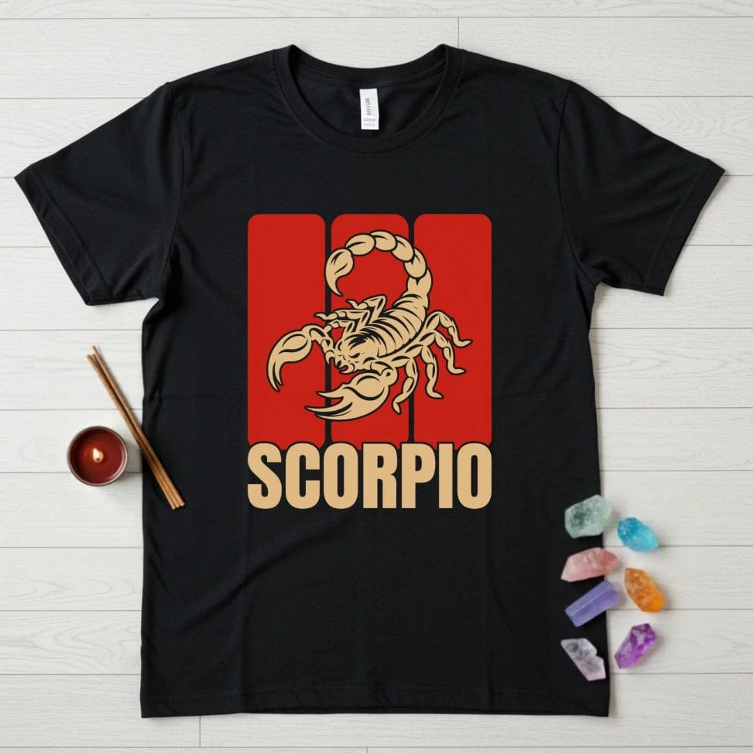 Scorpio Zodiac T-Shirt – Panel Scorpion