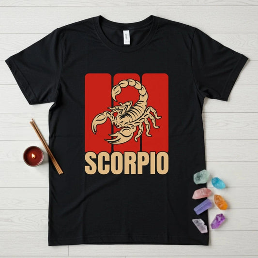 Scorpio Zodiac T-Shirt – Panel Scorpion