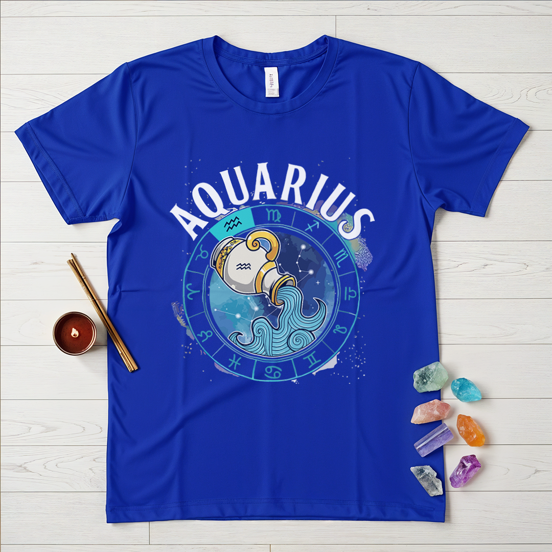 Mystical Aquarius Zodiac T-Shirt