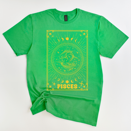 Pisces Symbol In Gold Tee