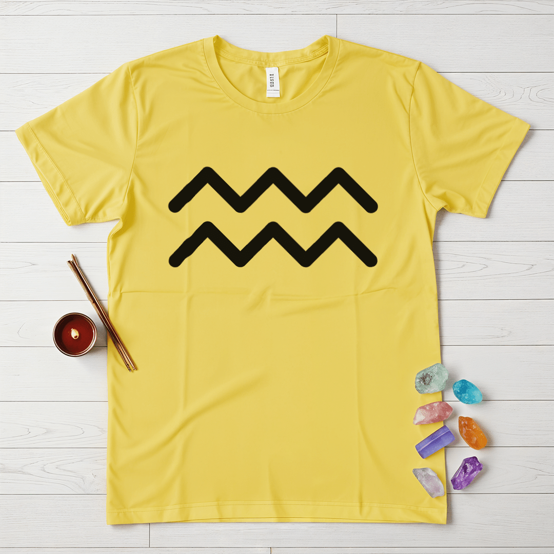 Aquarius Symbol Minimalist T-Shirt