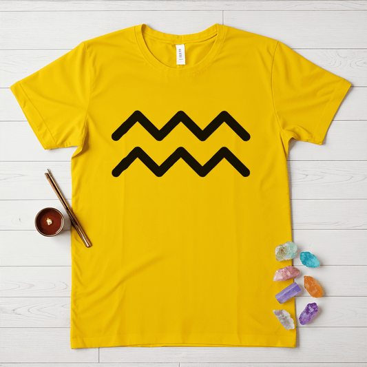 Aquarius Symbol Minimalist T-Shirt