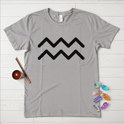Aquarius Symbol Minimalist T-Shirt