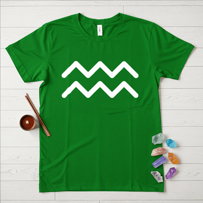 Aquarius Symbol Minimalist T-Shirt