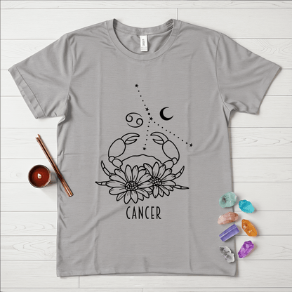 Cancer Floral Symbol T-Shirt
