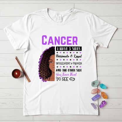 Cancer Girls Three Sides T-Shirt