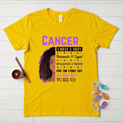 Cancer Girls Three Sides T-Shirt