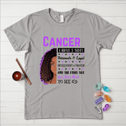 Cancer Girls Three Sides T-Shirt