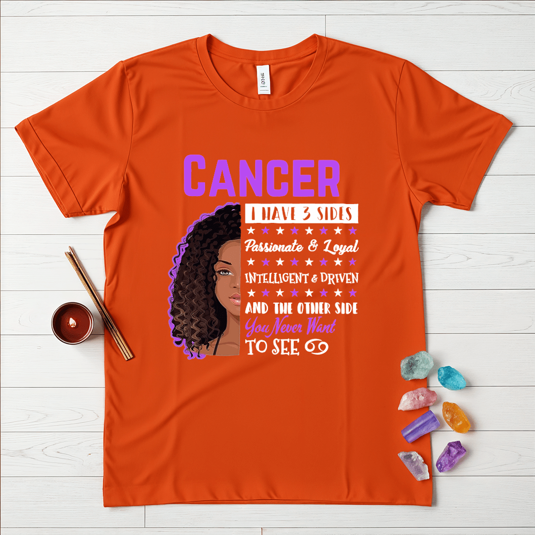 Cancer Girls Three Sides T-Shirt