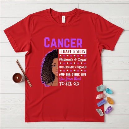 Cancer Girls Three Sides T-Shirt