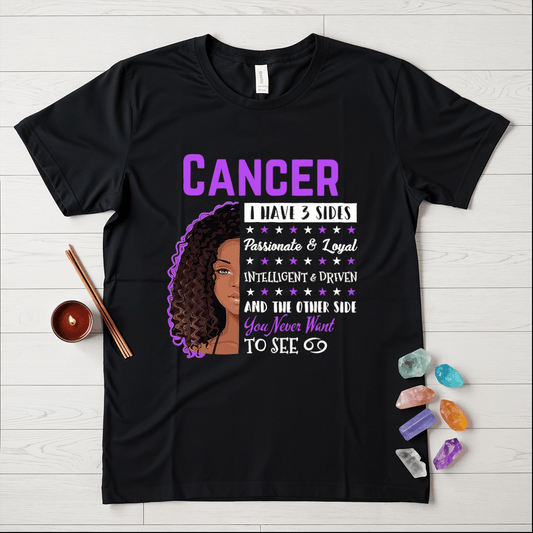 Cancer Girls Three Sides T-Shirt