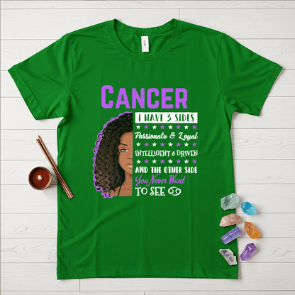 Cancer Girls Three Sides T-Shirt