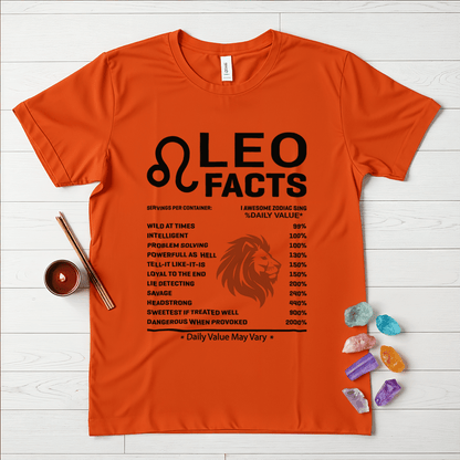 Leo Facts Zodiac T-Shirt