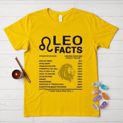 Leo Facts Zodiac T-Shirt