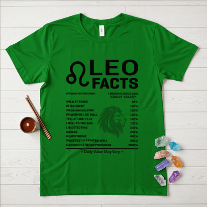 Leo Facts Zodiac T-Shirt