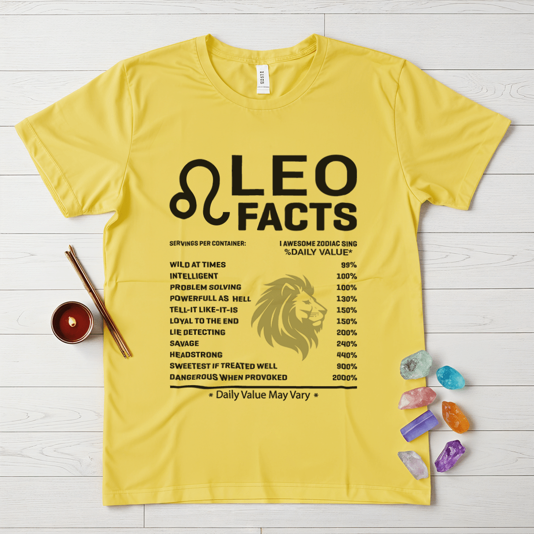 Leo Facts Zodiac T-Shirt
