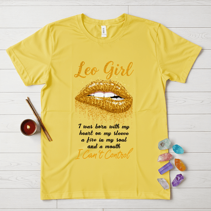 Leo Girls Golden Lips T-Shirt