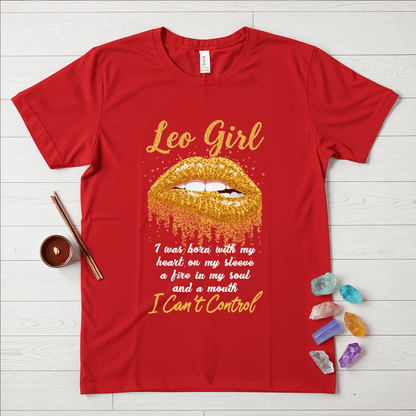 Leo Girls Golden Lips T-Shirt