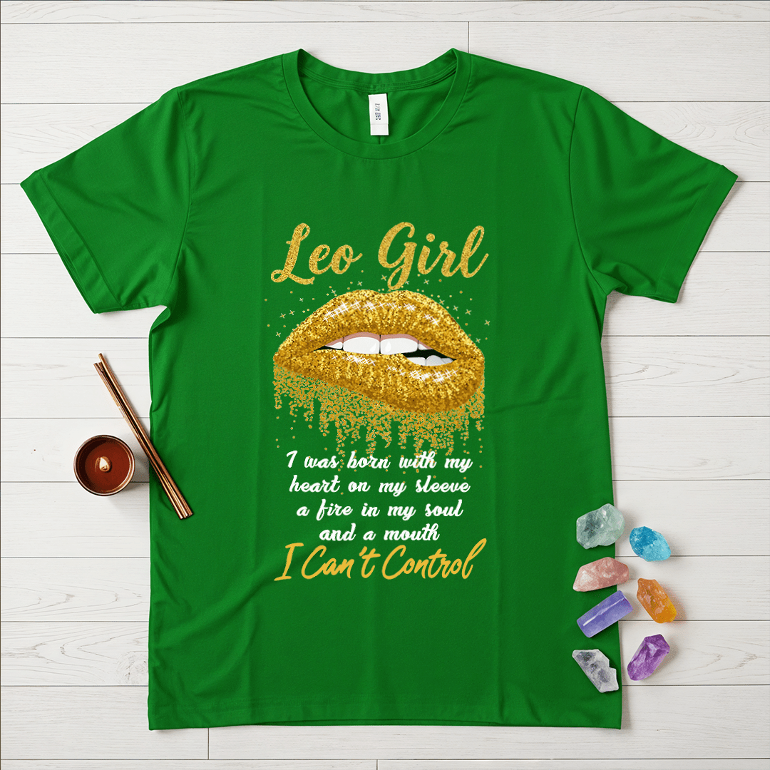 Leo Girls Golden Lips T-Shirt