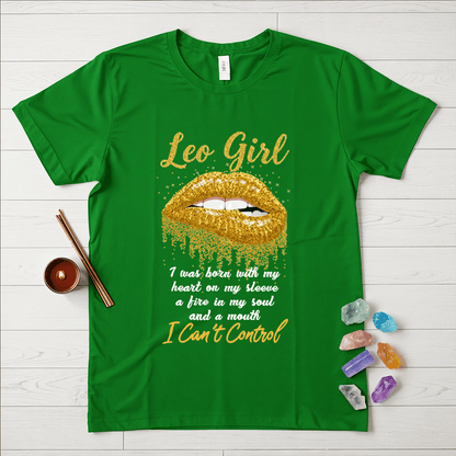 Leo Girls Golden Lips T-Shirt