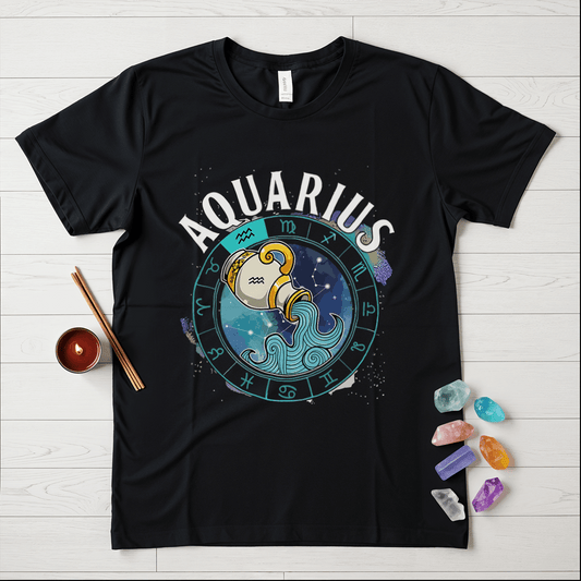 Mystical Aquarius Zodiac T-Shirt
