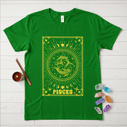Pisces Symbol In Gold T-Shirt