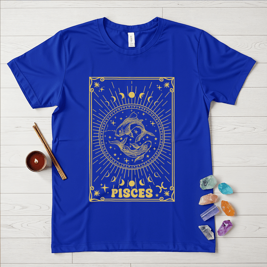 Pisces Symbol In Gold T-Shirt