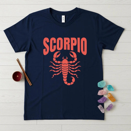 Scorpio Zodiac T-Shirt – Bold Scorpion Arch