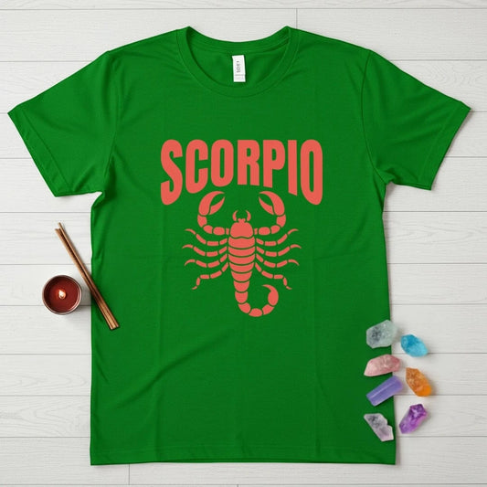 Scorpio Zodiac T-Shirt – Bold Scorpion Arch