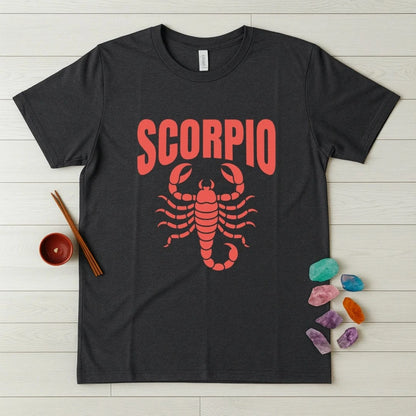 Scorpio Zodiac T-Shirt – Bold Scorpion Arch